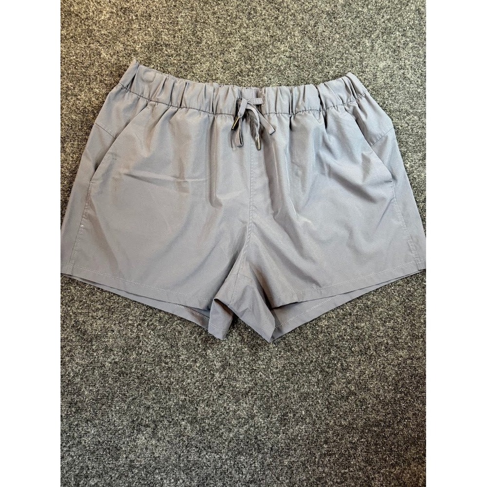 Avia Womens Grey Active Shorts XL 16-18 Drawstring Elastic Waist AV12100021480